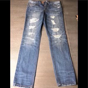 Joe's Jean Billie Destroyed Ankle Slim Boyfriend 25 Collectors Edition